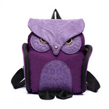 Leather Owl Backpack